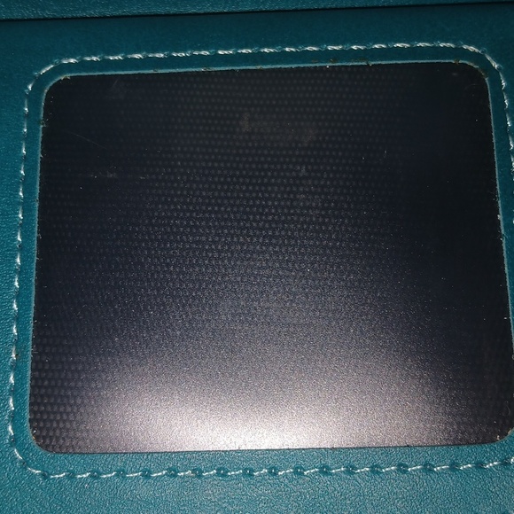 Megshi Genuine Leather Teal Zip Around Wallet - Picture 9 of 9